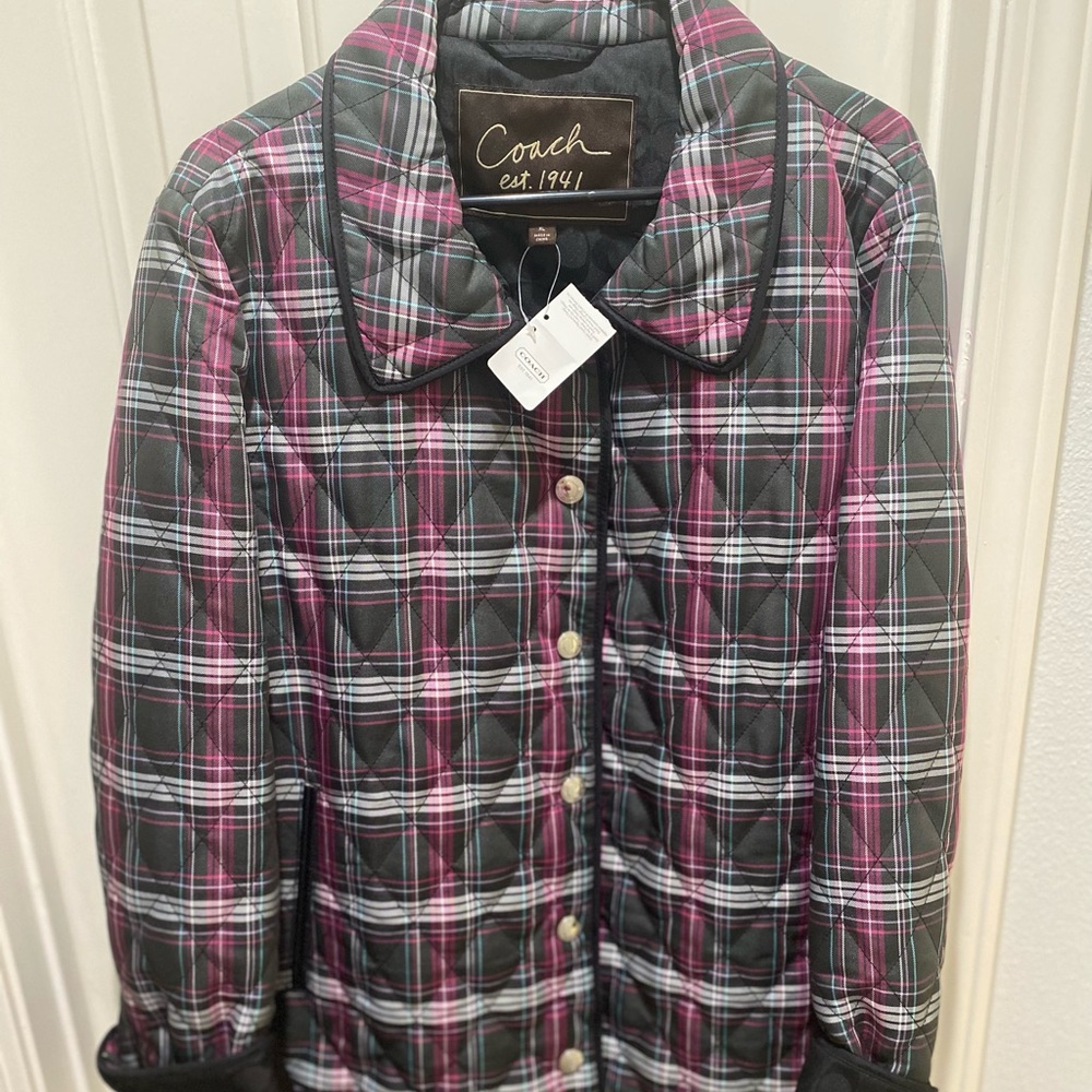 Coach quilted jacket